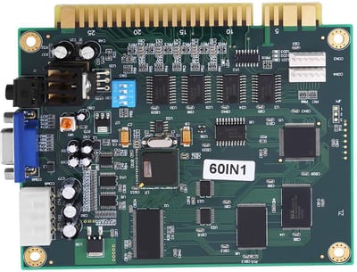 Dailygoods- Multicade Board 60 in 1 - Jamma Board - VGA/CGa Output - Ondersteunt Joystick/Trackball - Voor Videokast - Kwaliteitsverbintenis - Jamma Pcb