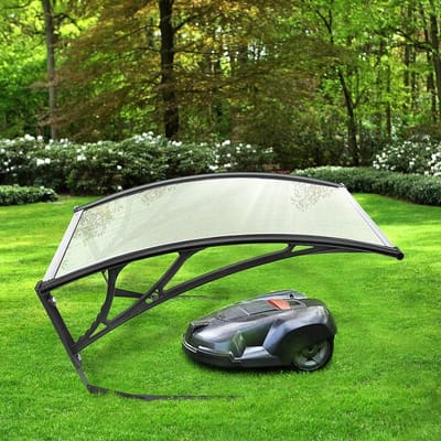 Robotmaaier Garage - Beschermhoes maaier - Maaier beschermen - Dubbelwandig polycarbonaat - 102 x 78 cm - Transparant