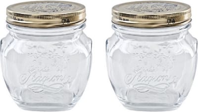 Bormioli Rocco Weckpot/inmaakpot - Set van 4x stuks - met schroefdeksel - 500 ml