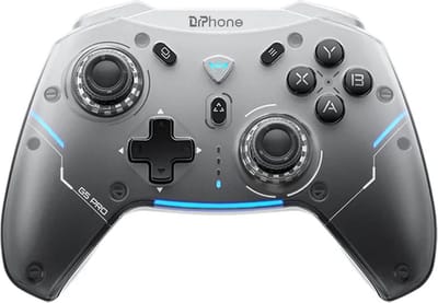 DrPhone Eclipse Pro-X - Pro Gaming Controller – Hall / Mecha Joystick – Meerdere platformen - PC/Switch/IOS/Android – Grijs