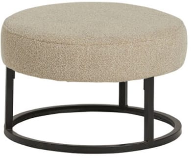 Escabel poef - Ø50 - Alpine - Beige - Unique Collection