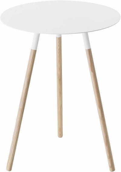 Houten bijzettafel wit