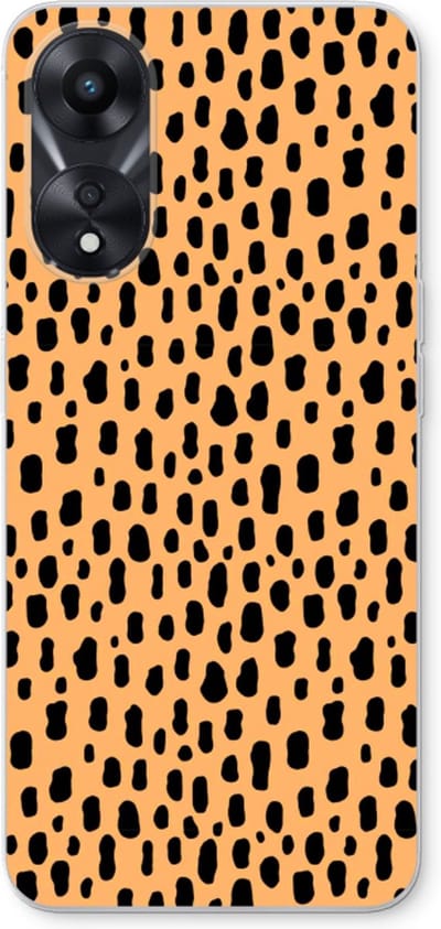 Case Company® - Hoesje geschikt voor Oppo A78 5G hoesje - Panter - Soft Cover Telefoonhoesje - Bescherming aan alle Kanten en Schermrand