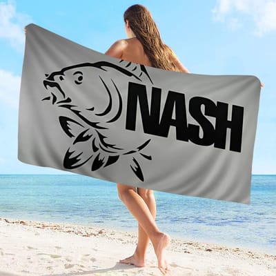 Nash Vis Handdoek Microvezel Strandhanddoek Absorberend Sneldrogend Zacht Yoga Zwemmen Resort Bergbeklimming Handdoek W90*H160(CM)