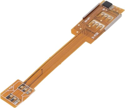 Micro SIM naar Nano SIM Kaart Adapter, Dual SIM Kaart en Nano SD Adapter (2 stuks), 8.5cm SIM Extender Kabel voor Alle Telefoons met SIM Kaart Slot, Geschikt voor Smartphone en Tablet