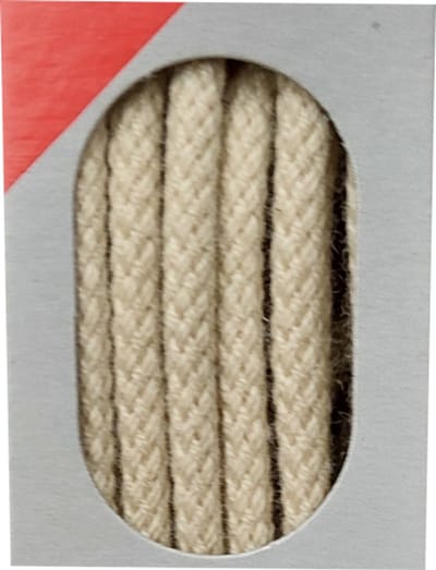 Bob Veter - Licht Beige - Sport Rond - Koord Veters - Lengte 120 cm - Dikte 3 mm - Schoenveter