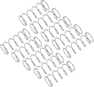 10 Stuks Compressie Veer, RVS 304, 20mm Buitendiameter, 1.2mm Draad, 50mm Lengte - Mechanische Veer voor DIY Projecten en Werkplaatsgebruik