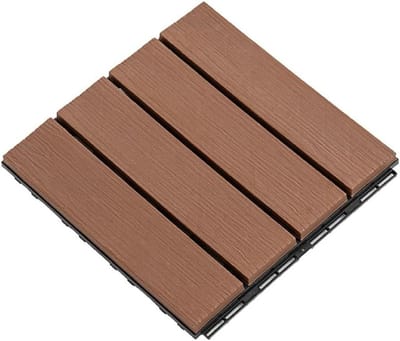 Composiet Vlondertegels - Tuintegels Buiten - Terras Aanleggen - In Elkaar Grijpend Ontwerp - 30x30x2.2cm - A