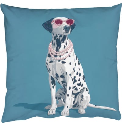 Sierkussens - Kussentjes Woonkamer - 50x50 cm - Dalmatiër - Zonnebril - Blauw