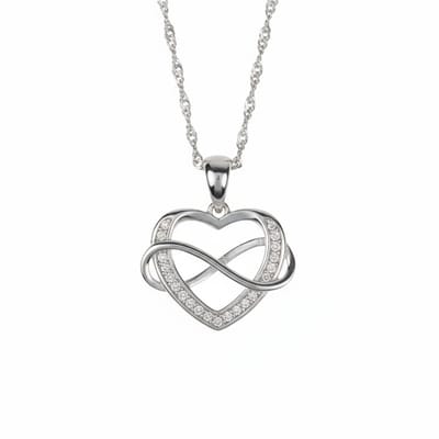 Titanix Ketting Dames – 925 Sterling Zilver Hartje – Pure Elegantie & Tijdloos Geschenk