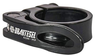 Fiets zadelpenklem met snelspanner - 34,9 mm, Verkrijgbaar in 7 kleuren