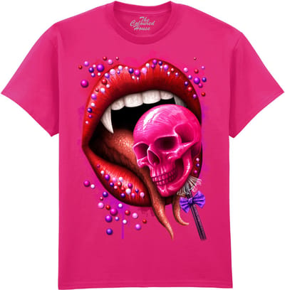 Vampier Mond Lolly Deadly Sweet The Coloured House T-shirt M