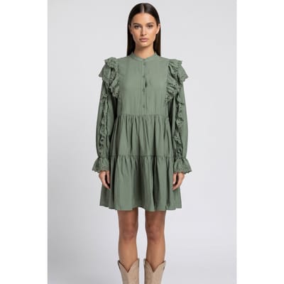 & Other Stories Alidress Khaki Maat: XS | Blousejurken Outlet | Dames | Bruin