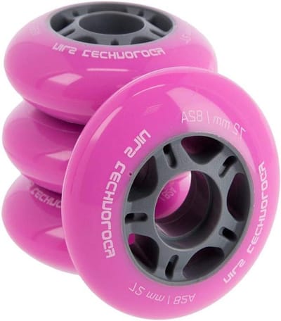 Nils Extreme Inline skates wiel, rolset met goede hechting, voor binnen en buiten, zonder voorraad, roze