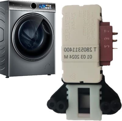 Deurslot Wasmachine - Deurvergrendeling Schakelaar - Wassen Verbeteren - Stabiel Vergrendelingsmechanisme - 4.5 x 4.2 x 2.6 cm - Zwart