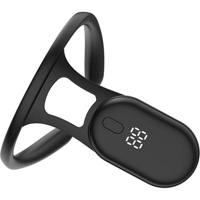 Intelligente houdingstrainer met LCD-scherm Voorkomt een bochel Nauwkeurige monitoring van een hangende houding zwart