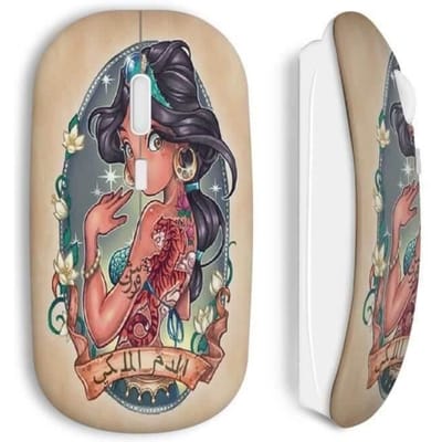 Souris sans fil jasmine aladdin punk