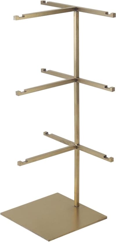Brillenstandaard - Zonnebrilhouder - Opbergen Brillencollectie - Duurzaam Roestvrij Staal - 156x120x320 mm - Goud