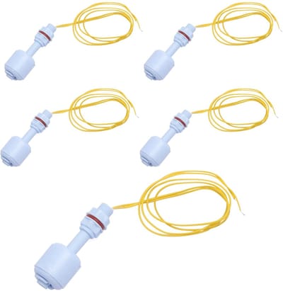 Dailygoods- Vlotterschakelaar 4-delige set - Betrouwbare waterniveaubewaking - Vloeistofsensor - Compacte sensor - Hoogwaardig PP-kunststof - Maximale schakelspanning 220 V AC/DC - Peilschakelaar