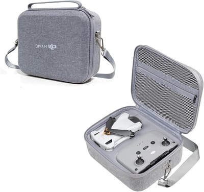 Mini Tas voor DJI Mini 4 Pro - Draagbare Handtas voor Drone en Afstandsbediening - Beschermhoes, Grijs, Lichtgewicht en Duurzaam