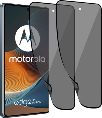 2x Geschikt voor Motorola Edge 50 Fusion - Privacy Screenprotector - Beschermglas Folie - Privé GuardCover