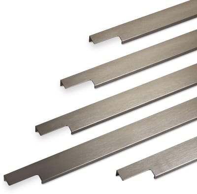 Meubelgreep BLANKETT Slim Lengte 145 mm RVS-optiek geborsteld Greeplijst van SOTECH