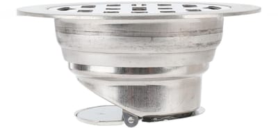Dailygoods- Doucheafvoerset Ronde 3,9 inch - Roestvrij Stalen Afvoerputje - Antislip - Vloerafvoer - Geschikt voor 75 mm Buis - Duurzaam Ontwerp