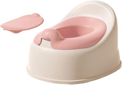 Kinder Potje Zitje - Zindelijkheidstrainer - Zindelijkheidstraining Thuis - Antislip Vloerbasis - 355 x 285 x 225 cm - Roze