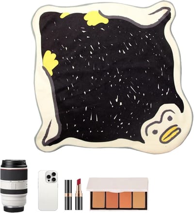 Wikkeldoek Lunchbox - Inpakdoek Rijstbal - Veilig Inpakken - Aanpasbaar Ontwerp - 38 x 38 cm - Pinguïn