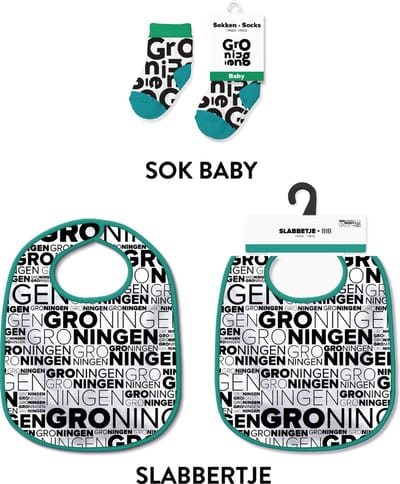 Slabbetjes en sokken met tekst - Baby cadeautjes en kraamcadeautjes - Groningen