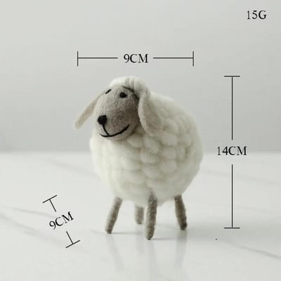 Schattig Dieren Ornament Kantoor Decoratie Mini Schaap Figuurtjes Miniaturen Ambachten Kawaii Bureau Decor Accessoires Woondecoratie