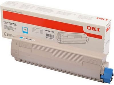 OKI 46861307 toner cartridge cyaan hoge capaciteit (origineel)