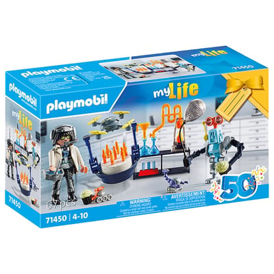 PLAYMOBIL Gift Set Onderzoekers met robots - 71450