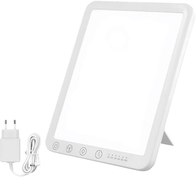 DnA® LED-Daglichtlamp - Lichttherapielamp - Lamp met Touch-Bediening - Wit - 2cm x 16cm x 19cm