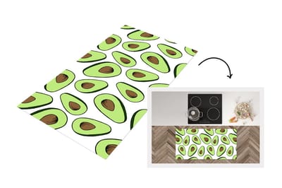 Keukenloper - Loper keuken - Avocado - Patronen - Pastel - 120x60 cm - Keukenloper vinyl