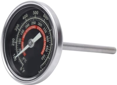 Oven Thermometer - BBQ - Hoge Nauwkeurigheid - RVS - Keukenthermometer - Temperatuurmeter - Keuken - Zilver - Keukengerei