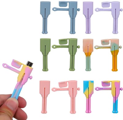 Dailygoody - Oplaadkabel Beschermers - Silicone Kabel Organizers in 6 Kleuren - Houdt Kabels Geordend - Geschikt voor Android Apparaten - Ideaal voor