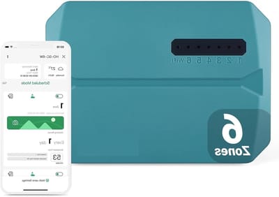 SnelShoppen - HO-SC-6W Watering Computer WiFi Sprinkler Irrigation System Timer 6 Zones Indoor Tuin Irrigatie Controller App Monitor met Regenuitlaat