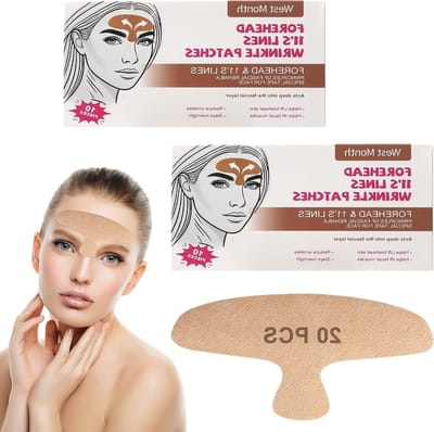 20 Stuks Silicone Patch voor Voorhoofd Rimpels met Hyaluron en Collageen - Anti-Rimpel Tape voor een Glad Gezicht en Vermindering van Fronsrimpels