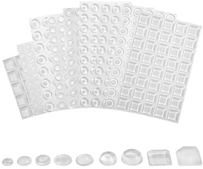 SnelShoppen - 382 Stuks Elastische Bumpers Siliconen Meubelbeschermers Rubber Bumpers Transparant Antislip Geluidsdempende Meubelaccessoires