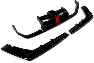 F1 Diffuser Apexline - Stijl met LED - Zwart - Voor BMW M3/M4 F80/F82/F83 - Performance Look