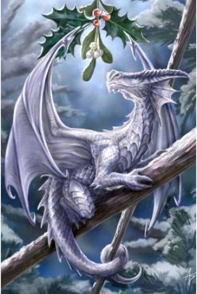 Eastgate Wenskaart Snow Dragon Kerstkaart Multicolours