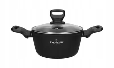 Zwieger Stiga Aluminium Pan 2L 18cm met Deksel - Anti-aanbak