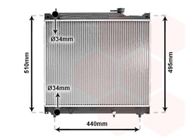 Van Wezel - RADIATOR VOOR SUZUKI GRAND VITARA 1998-2006 1770065D01
