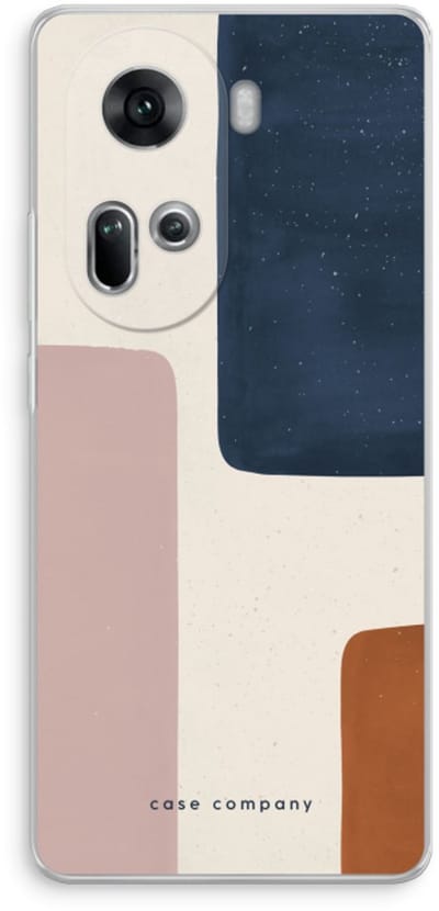 Case Company® - Hoesje geschikt voor Oppo Reno 11 hoesje - Geo #5 - Soft Cover Telefoonhoesje - Bescherming aan alle Kanten en Schermrand