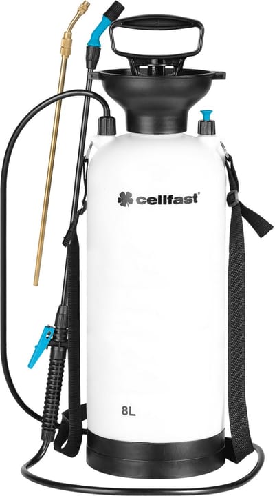 Cellfast - Serie 42-218 - Drukspuit - 8L - Ergonomische Handgreep - Aluminium Lans