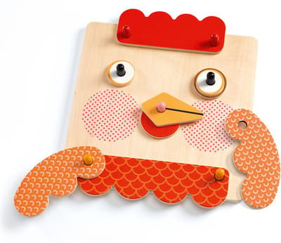 Djeco houten montagespel CreaFaces - educatief speelgoed FSC.