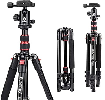 Compact Lichtgewicht Aluminium Camerastatief met 360° Kogelkop en Snelle Bevestiging