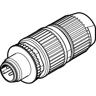 Festo Stekker 4-pins A-gecodeerd M12x1 IP65 IP67 - 564947