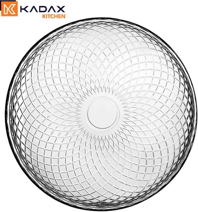 KADAX glazen bord  30 cm, 1 stuks, rond bord van helder glas, glazen serveerbord, ideaal als taartbord, dessertbord of dinerbord